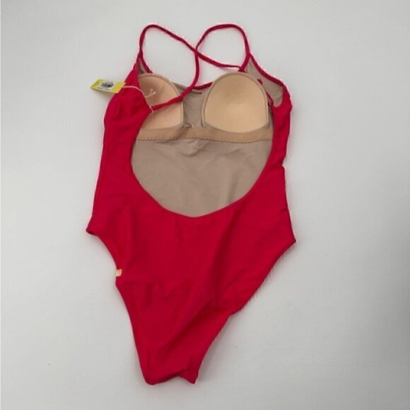 Summersalt Pink High Kick One Piece Swimsuit Swim Size 12 NEW - Picture 4 of 5